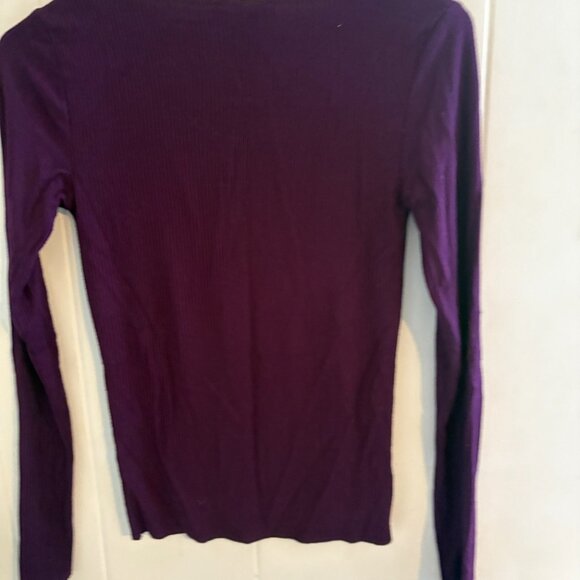 Forever 21 Dark Purple Square Neckline Top in size Small - Picture 2 of 2